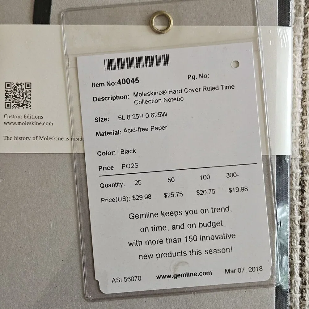 Moleskine Large Hardcover Ruled Notebook Start Telling Your Story New Sealed